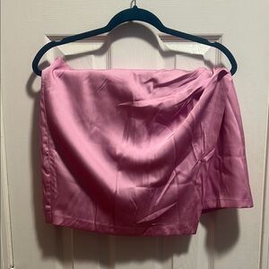 Pink Satin Skort